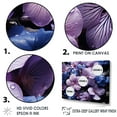 thumbnail image 3 of Designart "Violets Painted With Fantastic Brushwork And Amethyst Tones" Violets Floater Framed Wall Art Living Room, 3 of 5