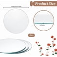 thumbnail image 2 of 3 Pcs Round Glass Mirror 5.9 Inch Glass Mirror Decorative Glass Mirror Wall Decor 2.5mm Thick Glass Mirror Tiles Mirror Sheets for Home Cabinet DIY Decorations Jewelry Exhibition for DIY, 2 of 9