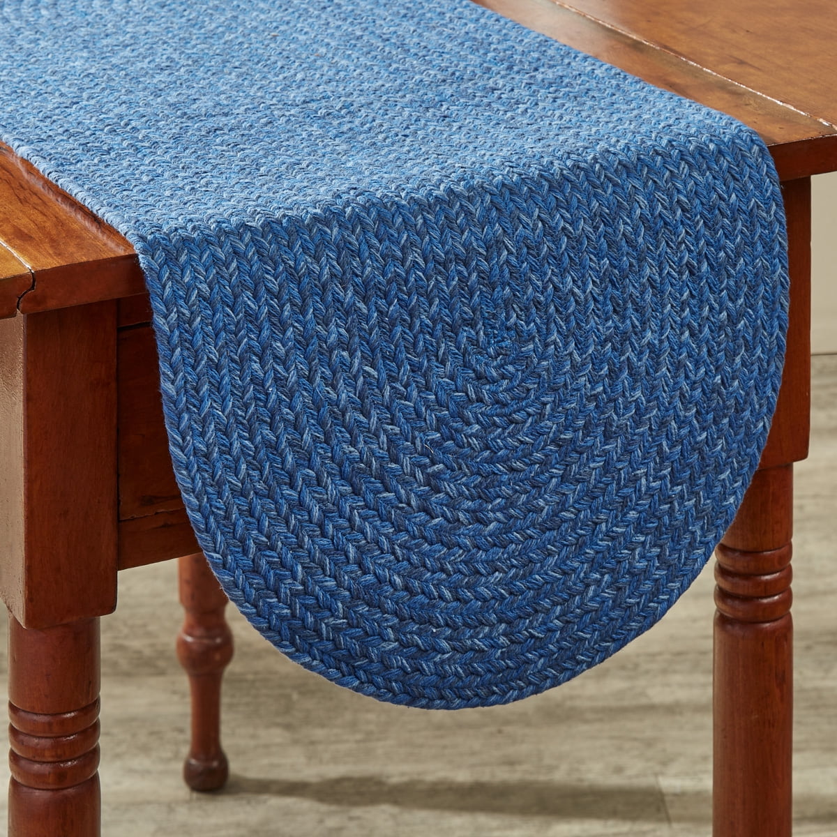 Park Designs Blue Spice Bin Braided Table Runner 15" X 54"