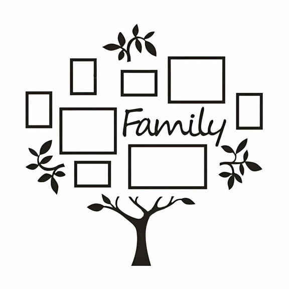 LAMIRO Family Tree Frame Collage Pictures Collage Photo Wall Mount Decor Black
