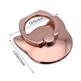 thumbnail image 3 of Oliegs Heated Blanket Cell Phone Ring Holder Metal Finger Grip Finger Kickstand 360° Rotation Universal Finger Ring Phone Grip Compatible With All Smartphone Chocolate, 3 of 5