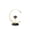 Half Circle, variant on Godderr Crystal Ball Decoration Simple Elegant Geometric Shape Iron Crafts for Desktop Decoration