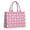 Pink Bows And-1, variant on Large Capacity Tote Bag,Pink Baseballs Pattern Handbag Fashion Luxury Tote Bag,15.7"x13"x 5.1" Inches,Laptop Compatible
