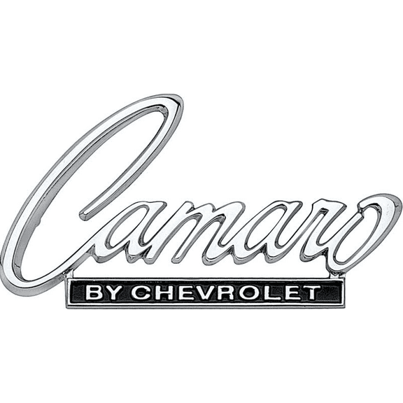 OER "Camaro By Chevrolet" Rear Deck Emblem 1969 Chevy Camaro Models