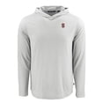 thumbnail image 2 of Men's Cutter & Buck Gray Stanford Cardinal Coastline Epic Comfort Eco Recycled Long Sleeve Hoodie T-Shirt, 2 of 3