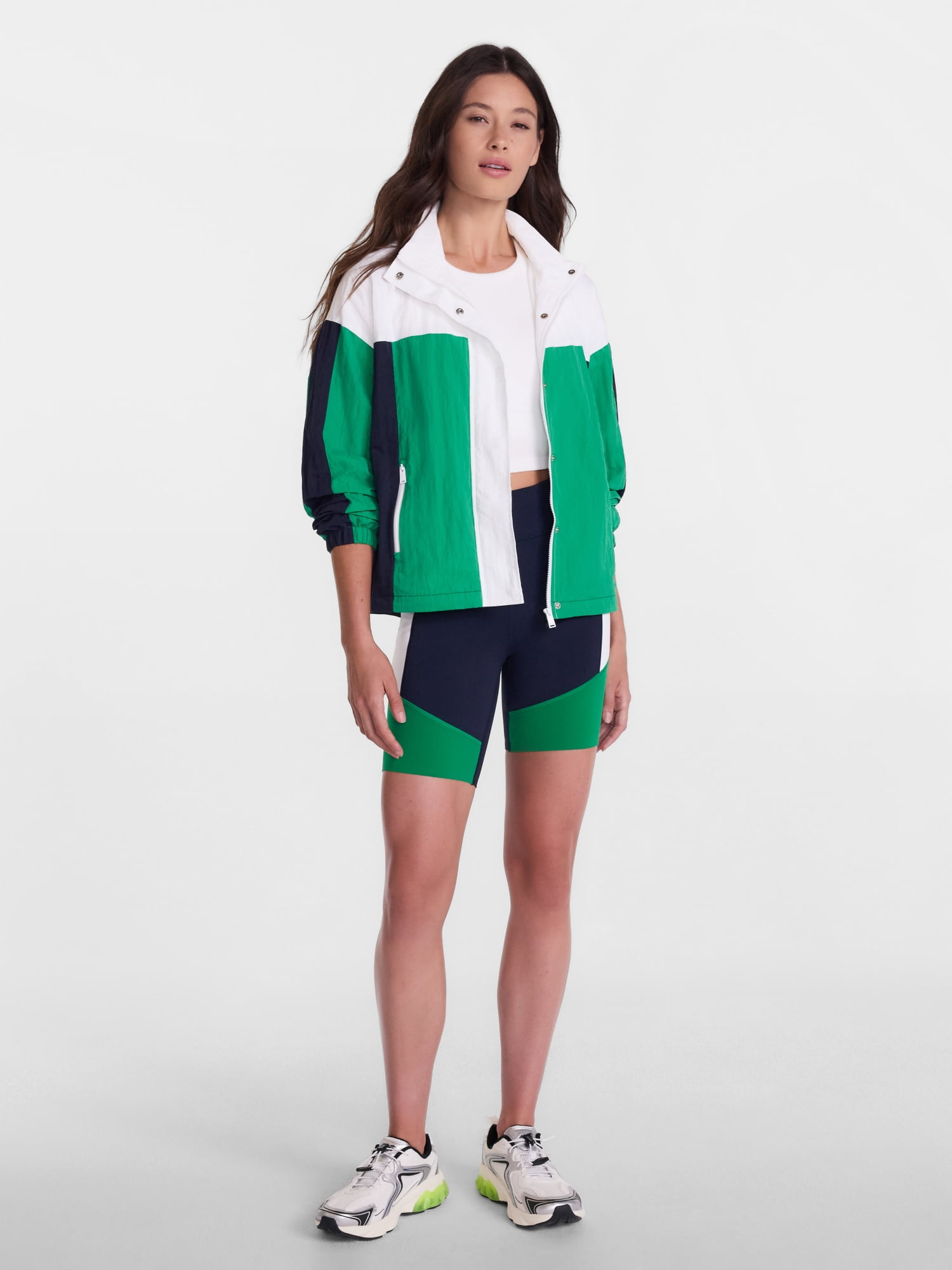 Avia Women's Colorblocked Bike Shorts, 7.5" Inseam, Sizes XS-XL
