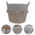 thumbnail image 3 of 1pc Hand-woven Basket Desktop Organizing Basket Simple Home Decorative Basket, 3 of 3