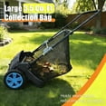 thumbnail image 3 of 21 Inch Foldable Manual Lawn Sweeper, Adjustable Brush Leaf Debris Collector, 3 of 5