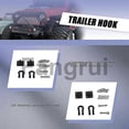 thumbnail image 3 of For 2pcs Trailer Towing Buckle Tow Hooks Metal For 110 Rc Carblack, 3 of 5