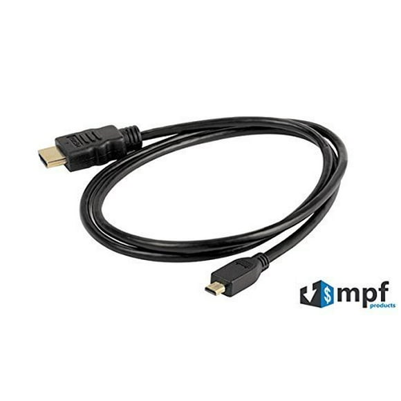 MPF Products DLC-HEU15 DLCHEU15 Remplacement du Câble HDMI de Type D vers HDMI Compatible avec Certains Appareils Photo Sony Cybershot/Alpha et Caméscopes Handycam (Modèles Compatibles Répertoriés Ci-Dessous)