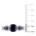 thumbnail image 2 of Everly Women's Created Sapphire Sterling Silver Engagement Ring, 2 of 6
