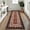 Brick red 2*6ft, variant on Modern Geometric Runner Rug 2x6 Washable Hallway Runner Rugs Brown Unique Bordered Neutral Bathroom Rug Non Slip, Non Shedding Kitchen Mat, Soft Low Pile Neutral Carpet for Laundry