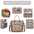 thumbnail image 2 of Brown Footballs on Beige Pattern Womens Lunch Box for Work,Insulated Large Lunch Bag for Tween and Teen,Loncheras Para Mujer,Leakproof Adult Lunch Bag for Work,Beach,Travel,Picnic,Camping, 2 of 7
