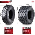 thumbnail image 4 of 4 ATV Tires 22x7-10 & 20x11-9 Bombardier Can-Am DS250 GNCC Race Tire, 4 of 8
