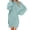 Light Blue summer dresses, variant on SEMPAI Up to 60% Off Plus Size Dresses Vacation Sundresses for Women Long Sleeve Crew Neck Print Mid-Length Sundresses Trendy for Holiday Women's Plus Dresses Up to 60% Off