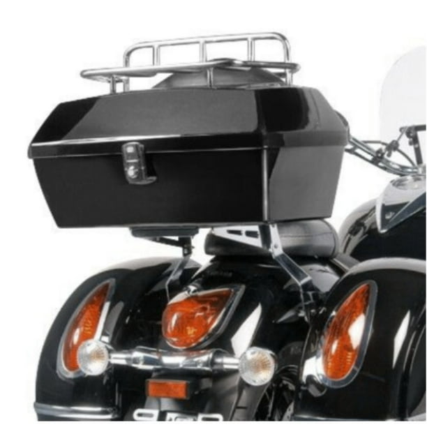 Black Motorcycle Trunk Tour pack Luggage For Honda Harley Yamaha Suzuki