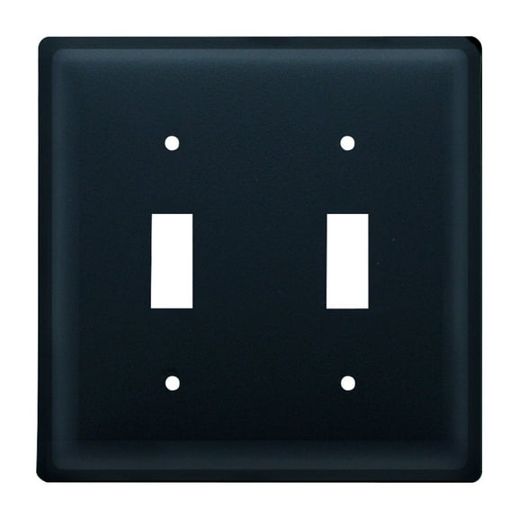 Village Wrought Iron Plain - Double Switch Cover