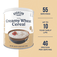 thumbnail image 2 of Augason Farms Creamy Wheat Cereal Can Emergency Food Supply, 55 Servings, 10 Year Shelf Life - Instant Breakfast Food and Healthy Snack, 2 of 7