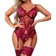 thumbnail image 1 of Conjunto de lencería sexy para mujer con liguero, body de encaje y braguita., 1 of 4
