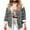 White, variant on qucoqpe Shackets for Women 2025 Trendy Patchwork Wool Plaid Jacket Oversized Casual Long Sleeve Shirts Fall Winter Button Down Coat Blouses Tops