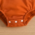 thumbnail image 5 of WERYOUNG Girls Boys Onesie Comfort Long Sleeve Round Neck Pumpkin Embroider Pullover Halloween Bodysuits Leisure Indoor One-Pieces,Orange,3-6 Months, 5 of 7