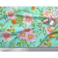 thumbnail image 3 of Soimoi Poly Georgette Fabric Leaves & Wild Flower Print Fabric by the Yard 52 Inch Wide, 3 of 3