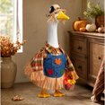 thumbnail image 2 of AZXY Scarecrow Fall Porch Goose Outfits for 23 Inch Lawn Statue, Costume for Plastic & Cement Goose Statue, Autumn Sculpture Accessory for Garden Yard Patio Front Porch Party Outdoor Decoration, 2 of 7