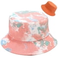 thumbnail image 1 of XYIYI Lindo sombrero de cubo para playa, sombreros de pescador para mujer, reversible de doble cara, 1 of 4
