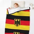 thumbnail image 2 of Deutschland Flag Print Blanket Warm Plush Throw Blanket Soft Flannel Lightweight Throw Blankets 32"X48", 2 of 6