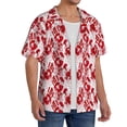 thumbnail image 2 of Fotbe Bloody Hand 2 Camisa Estampada de Manga Corta para Hombre, Casual de Verano, Estilo Playero, Sin Arrugas-4X-Large, 2 of 5
