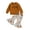 Brown, variant on Kids Toddler Baby Girl Halloween Outfits 6M 12M 18M 24M 3Y 4Y  Long Sleeve Sweatshirts Flare Pants 2Pcs Thanksgiving Clothes Set