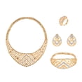 thumbnail image 2 of Conjunto de joyería de moda para damas, 5 piezas, accesorios, joyas de oro, 5 piezas, 2 of 5