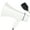 White, variant on 35W Power Portable Megaphone Speaker Bullhorn Handheld Microphone Built-in Siren ,Loud Volume