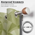 thumbnail image 2 of Outdoor Curtains for Patio Waterproof, Sage Green Geometric Outdoor Privacy Panels Grommet, Modern Stereotypic Abstract Art Blackout Outside Curtains for Porch/Cabana/Pergola/Gazebo 54"x95", 2 Panels, 2 of 8
