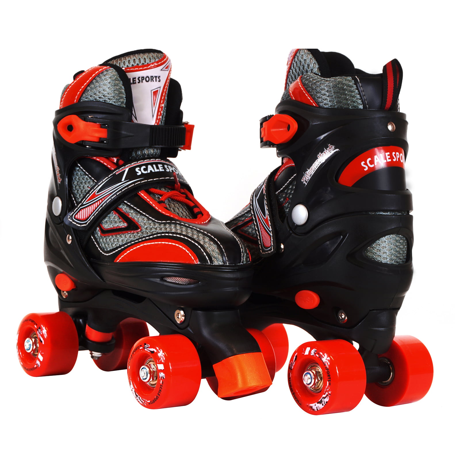 b/w Roller Skates Adjustable Size for Kids/Adult 4Wheels Children Boys Girls 2in 