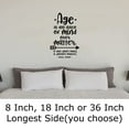 thumbnail image 2 of Age If You Dont Mind, It Doesnt Matter Mark Twain Wall Decals for Walls Peel and Stick wall art murals Black Medium 18 Inch, 2 of 2
