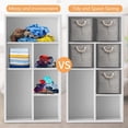 thumbnail image 4 of Set Of 4 Storage Basket, Folding Storage Cubes Open Storage Boxes-30cm, Multicolor Storage Boxes For Clothes, Toys, Cabinets, Cupboards, Shelves, 4 of 5