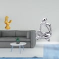 thumbnail image 2 of Escultura de pollo,Escultura de pollo,decoración del hogar,figura de gallo,Figura decorativa de gallo,estatua de resina animal,Figura de lector abstracto,Estatua de pensador, 2 of 8