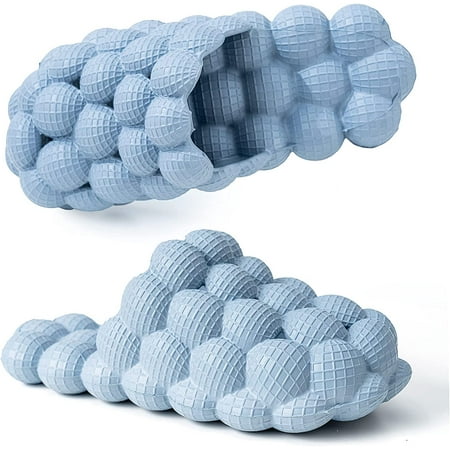 

Womens Massager Slippers Funny Lychee Bubble Unisex Super Soft Sandals Mens Breathable Beach Slides Bath Shower Slippers Bedroom Spa House Sandals