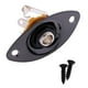 thumbnail image 5 of Conector de enchufe de 1/4 "con forma ovalada negra de repuesto para accesorios de guitarra eléctrica Negro Yuyangstore Placa ovalada de guitarra, 5 of 8