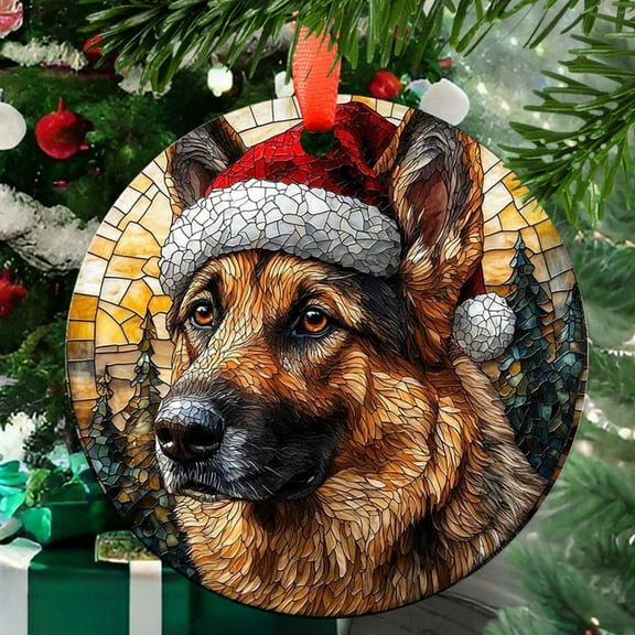 German Shepherd 16 Christmas Ornament, Holiday Tree Ornament, Gift for Mom, Love Day Home Decor, Festival Gift Ornament, Keepsake 2025