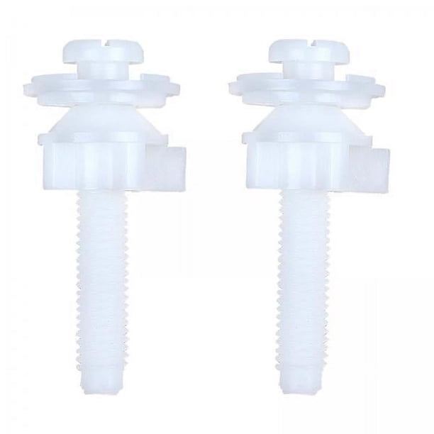3x 2 Tornillos Universales para Asiento de Inodoro, Piezas de Asiento de Inodoro, Accesorios de Bisagras, Tornillos de Expansión, Piezas de Sujeción, 3 piezas