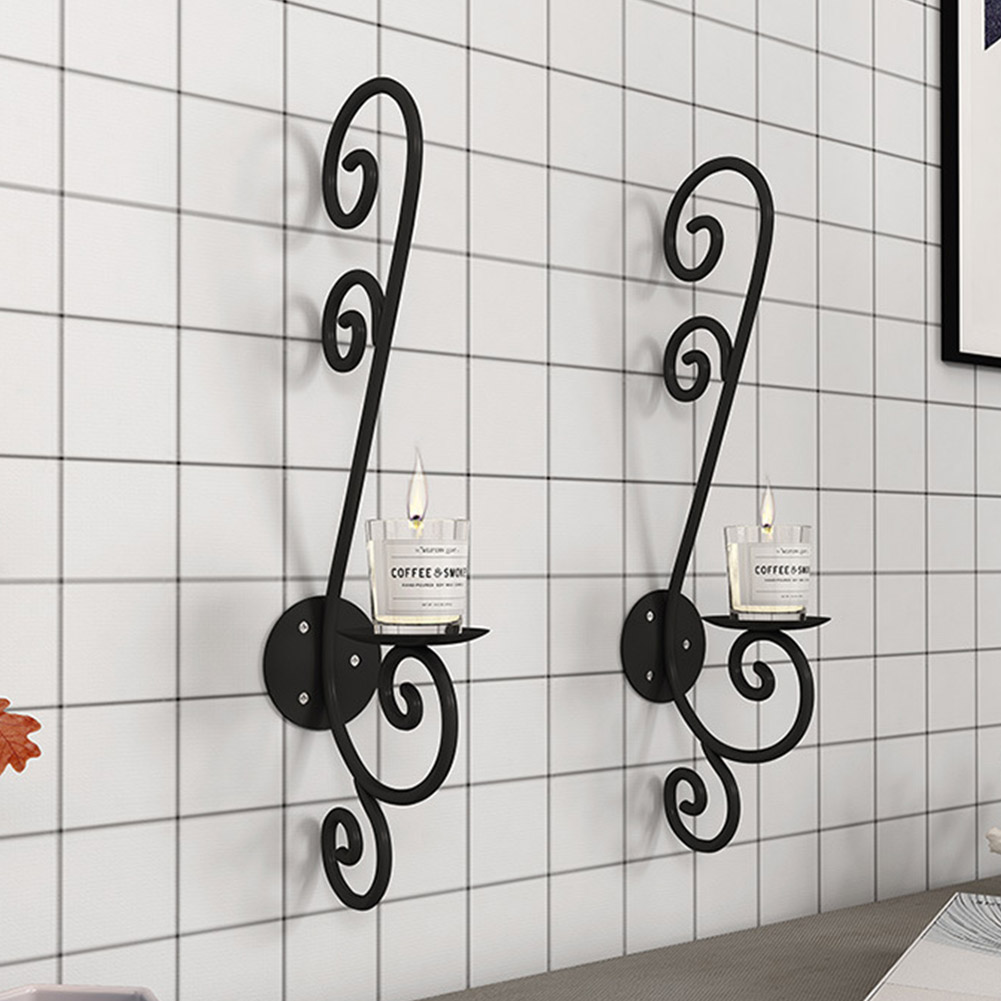 Wall Mounted Crafts Candle Stand Dining Room Candlestick Iron Art For Fireplace Walmart Canada