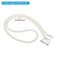 thumbnail image 2 of Imitation Pearl Bead Purse Chain 39" with Metal Buckle for DIY Handbag Chain Replacement, Silver, 2 of 5