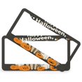 thumbnail image 2 of License Plate Frames Scary Pumpkin Ghost Spooky Dog License Plate Cover Front Plates Frames Car Tag Frame 2 Pieces Halloween Decorations for Farmhouse Aluminum License Plate Cover 12.3" X 6.3", 2 of 6