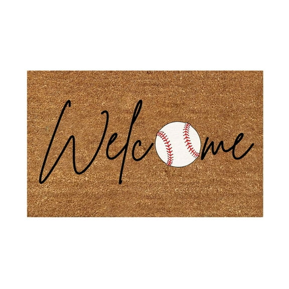 Bizhua Baseball Mat Dbaseball Copywriting Floor Mat Polyester Door Mat Holiday Home Decor Mat
