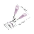 thumbnail image 2 of Unique Bargains 1 Pcs Women Silicone Handle Eyelash Curler for Business Travel Carbon Steel Silicone Purple, 2 of 4