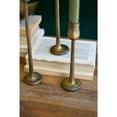 thumbnail image 3 of SET OF THREE METAL TAPER CANDLE HOLDERS - ANTIQUE BRASS #1, 3 of 5