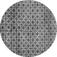 thumbnail image 1 of Ahgly Company Indoor Round Abstract Gray Modern Area Rugs, 4' Round, 1 of 4