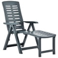 thumbnail image 1 of vidaXL Chaise Longue de Patio Pliante Extérieure en Plastique, 1 of 6